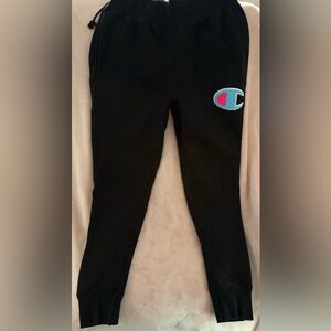 Champion Black Reverse Weave Joggers